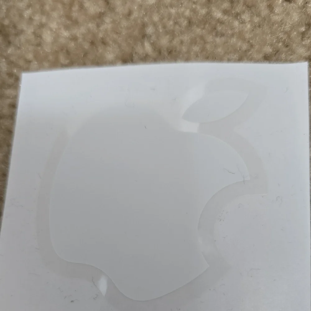 Apple White Logo Decals